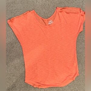 Orange Split Sleeve T-Shirt